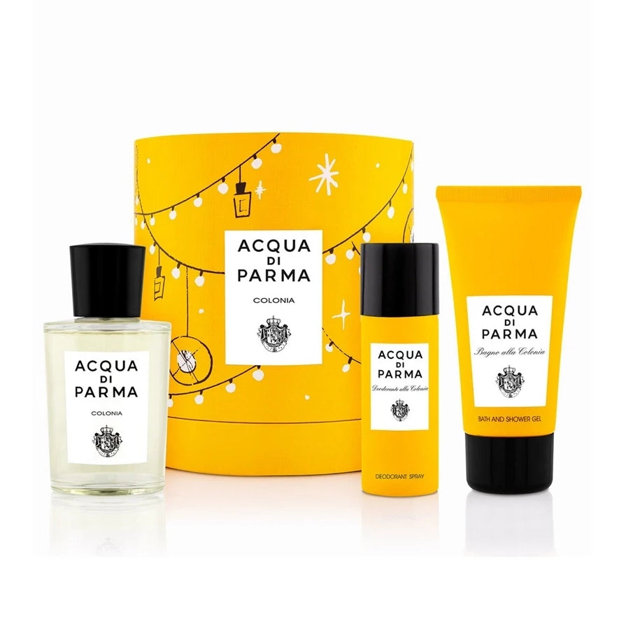 ACQUA DI PARMA COLONIA 3 PCS SET: 3.4 EAU DE PARFUM SPRAY + 1.7 DEODORANT SPRAY + 2.5 SHOWER GEL