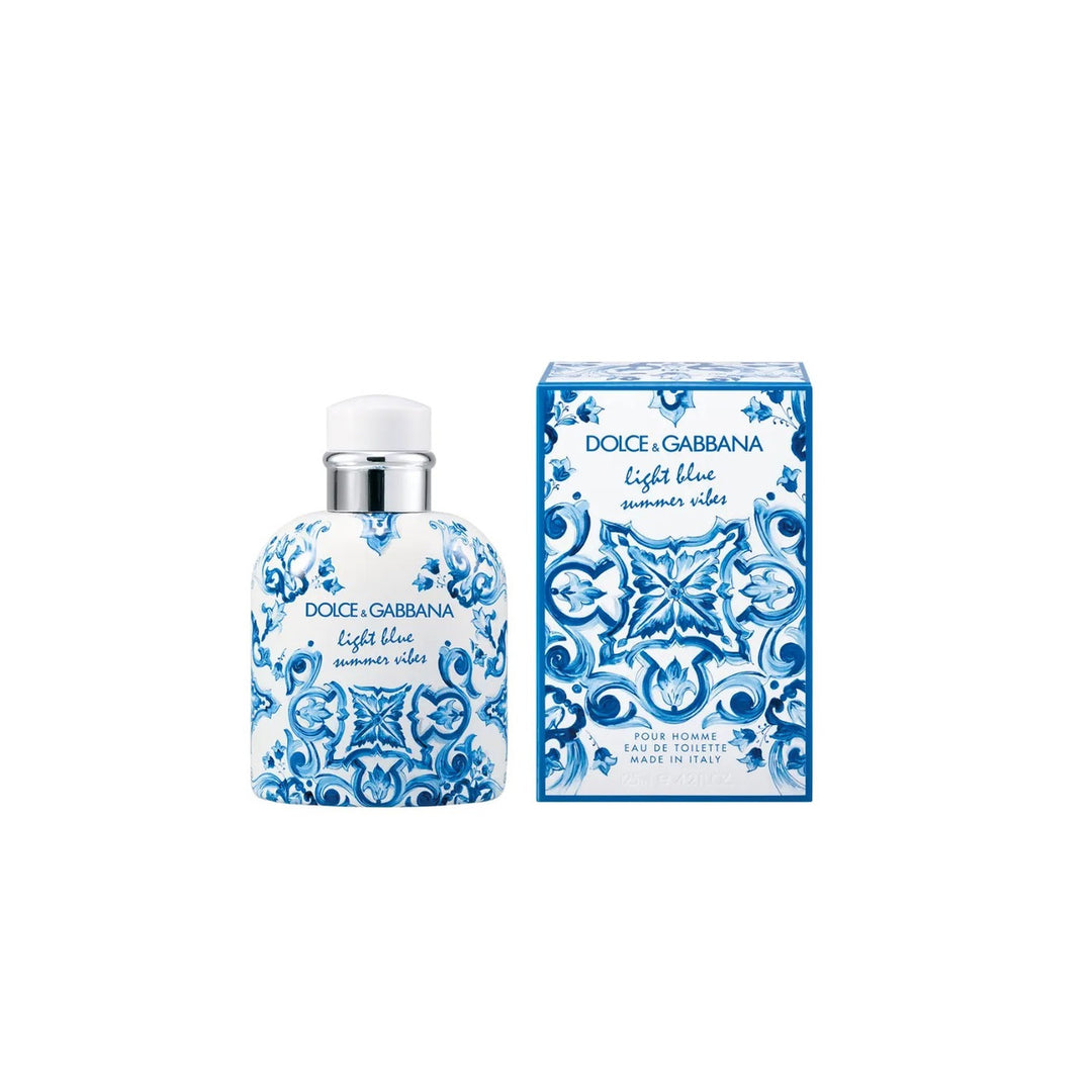 DOLCE &amp; GABBANA LIGHT BLUE SUMMER VIBES 4.2 EAU DE TOILETTE SPRAY FOR MEN